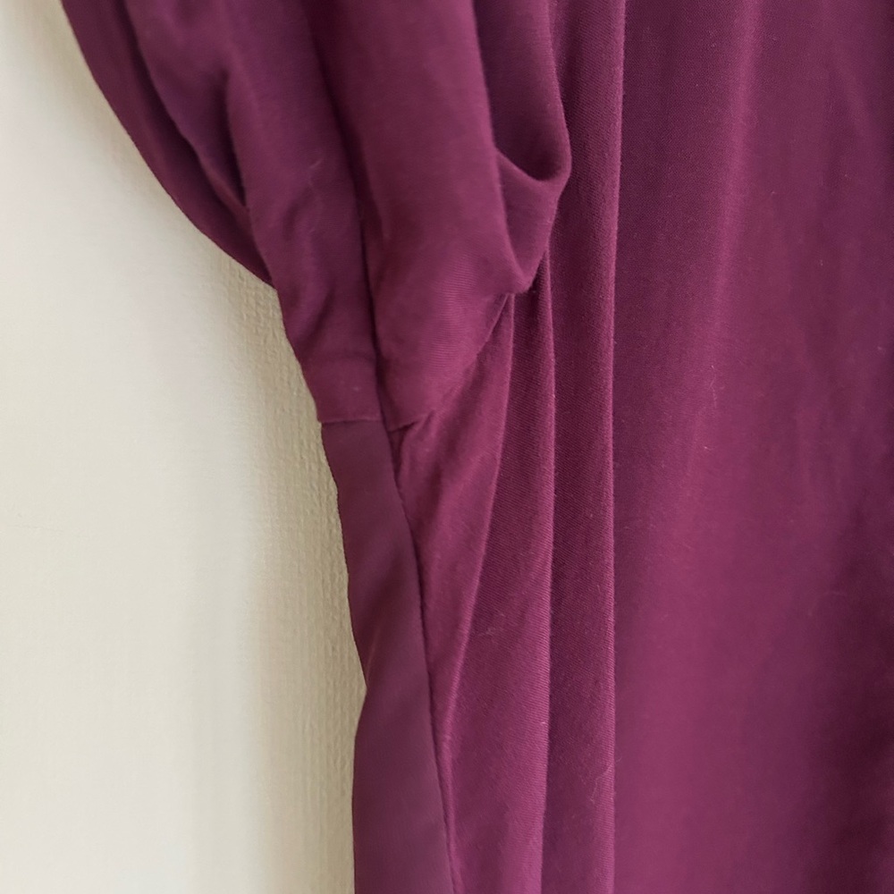 ARIAT Poet Top Burgundy Floral Embroidery Sheer Overlay Blouse Tunic Boho Size L - Picture 5 of 16